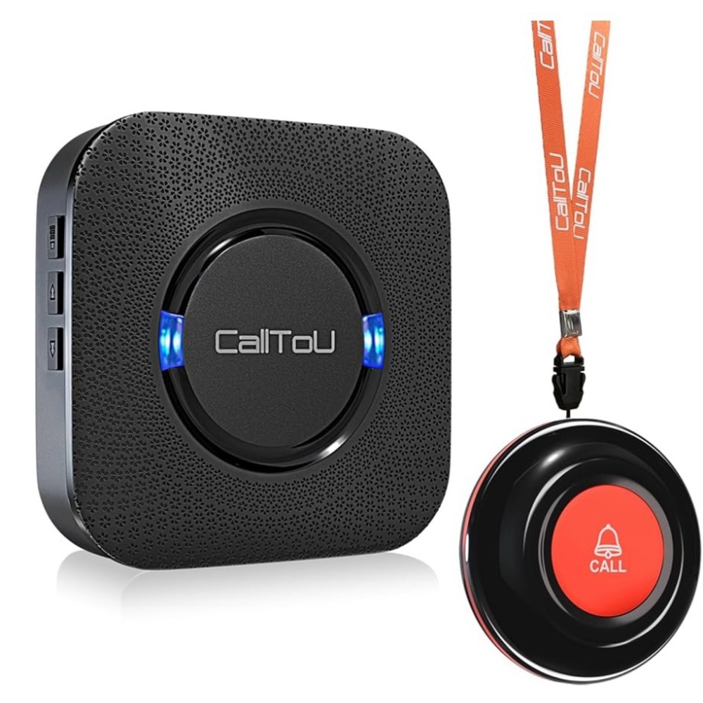 CallToU Caregiver Pager Wireless Call Bell Alert Button for Seniors/Elderly